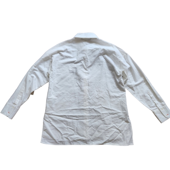 Zara oversized white poplin button down size small - Picture 3 of 6